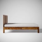 Solid Sheesham Wood Queen Size Bed Without Storage for Bedroom | Rosewood Palang Bed Living Room | Wooden Double Bed Cot for Home Hotel (Honey) - Image 3