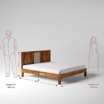 Solid Sheesham Wood Queen Size Bed Without Storage for Bedroom | Rosewood Palang Bed Living Room | Wooden Double Bed Cot for Home Hotel (Honey) - Image 2
