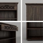 Solid Sheesham Wood Open Book Shelf for Living Room | Wooden Bookshelf for Library | Book Shelves | Rosewood Bookcase | Shelf Books Rack for Home & Office (Small, Walnut) - Image 6