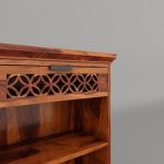 Solid Sheesham Wood Open Book Shelf for Living Room | Wooden Bookshelf for Library | Book Shelves | Rosewood Bookcase | Shelf Books Rack for Home & Office (Small, Honey) - Image 5