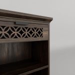 Solid Sheesham Wood Open Book Shelf for Living Room | Wooden Bookshelf for Library | Book Shelves | Rosewood Bookcase | Shelf Books Rack for Home & Office (Small, Walnut) - Image 3