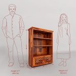 Solid Sheesham Wood Open Book Shelf for Living Room | Wooden Bookshelf for Library | Book Shelves | Rosewood Bookcase | Shelf Books Rack for Home & Office (Medium, Honey) - Image 5